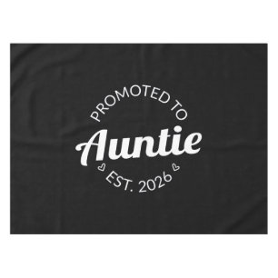 Promoted To Auntie Est. 2026 I Tablecloth