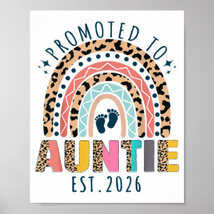 Promoted To Auntie Est 2026 Soon To Be Aunt First  Poster