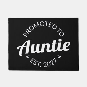 Promoted To Auntie Est 2027 New Aunt I Doormat