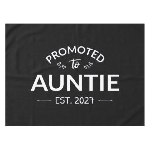 Promoted To Auntie Est 2027 New Aunt II Tablecloth