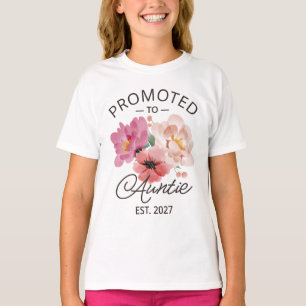 Promoted To Auntie Est 2027 New Aunt VI T-Shirt