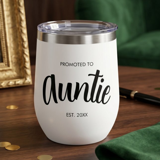 Promoted To Auntie Established Custom Year White (Creator Uploaded)