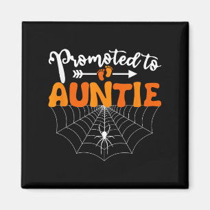 Promoted To Auntie Halloween Pregnancy Announcemen Magnet