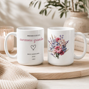 Promoted to Awesome Grandma Personalized Coffee Mug