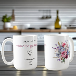Promoted to Awesome Grandma Personalized Coffee Mug