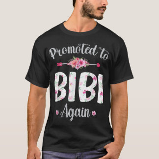 Promoted to Bibi Again Mothers Day Baby Announceme T-Shirt