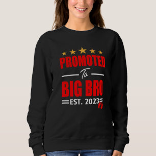 Promoted To Big Bro 2023 I'm Going To Be A Big Bro Sweatshirt