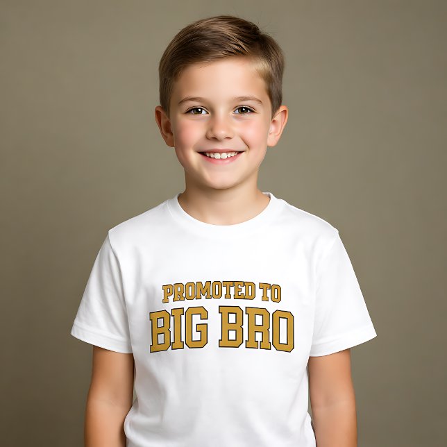 Promoted to Big Bro Varsity Style T-Shirt (Creator Uploaded)