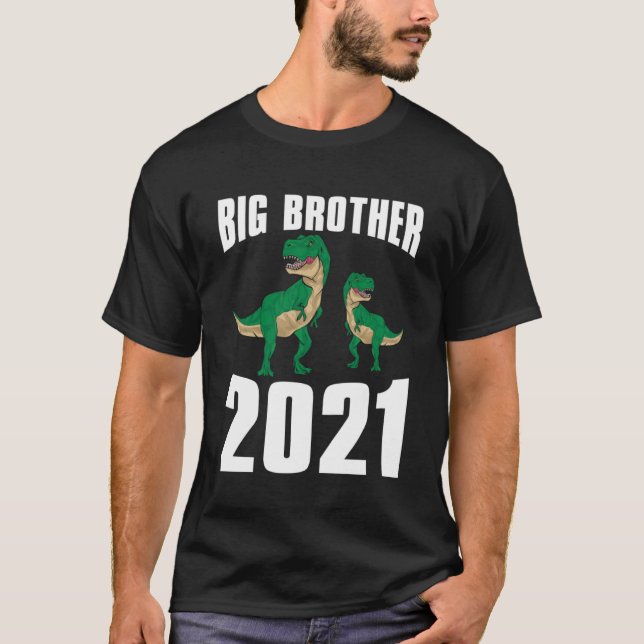 Promoted To Big Brother 2021 Kids Boys Siblings To T-Shirt (Front)