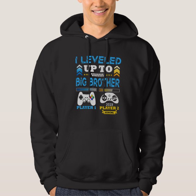 Promoted To Big Brother 2023 Levelled Up To Big Fa Hoodie (Front)