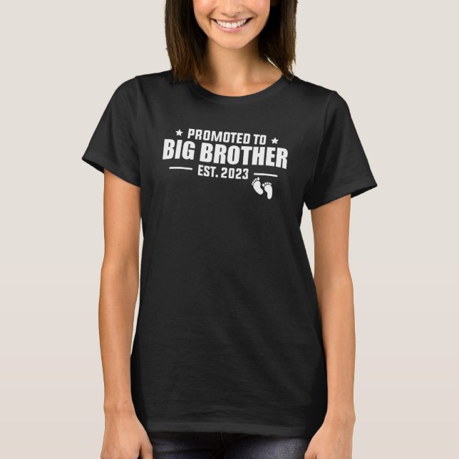 Promoted To Big Brother 2023 Soon To Be Brother Ba T-Shirt (Front)