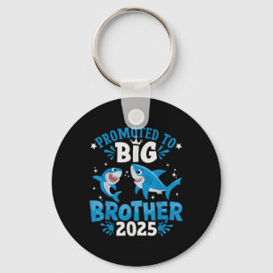 Promoted To Big Brother 2025 Shark Ocean Sibling B Keychain
