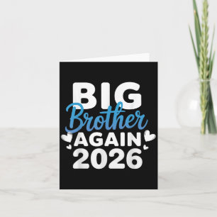 Promoted To Big Brother Again 2026 Tee 3rd Baby An Card