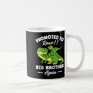 Promoted To Big Brother Again Dinosaur Lover Gift  Coffee Mug