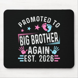 Promoted To Big Brother Again Est. 2026 Vintage Bi Mouse Pad