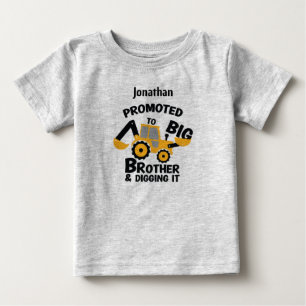 Promoted to BIG Brother and Digging it. Editable Baby T-Shirt