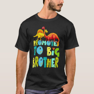 Promoted To Big Brother Dino Gender Reveal Party T-Shirt