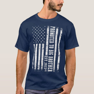 Promoted to Big Brother Est 2023 Pregnancy Announc T-Shirt