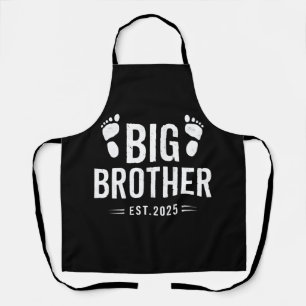 Promoted to Big Brother Est. 2025 Baby Announce Apron