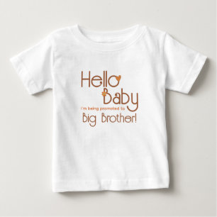 Promoted to Big Brother Hello Baby Retro T-Shirt