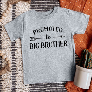 Promoted to Big Brother Matching Sibling Baby T-Shirt