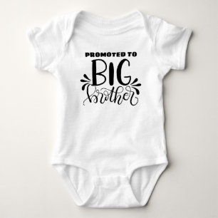 Promoted to big brother - Pregnancy announcement Baby Bodysuit