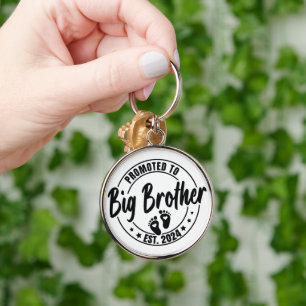 Promoted to Big Brother, Pregnancy Announcement  Keychain