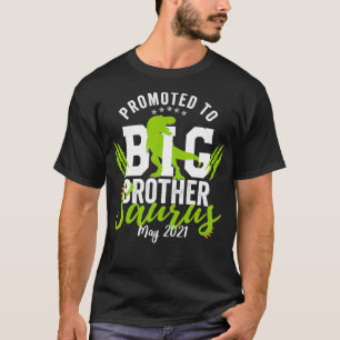Promoted to Big Brother Saurus 2021 Dinosaur May 2 T-Shirt