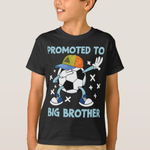 Promoted To Big Brother Soccer Design  T-Shirt