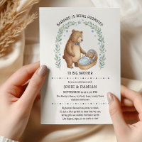 Promoted to Big Brother Teddy Bear Baby Sprinkle