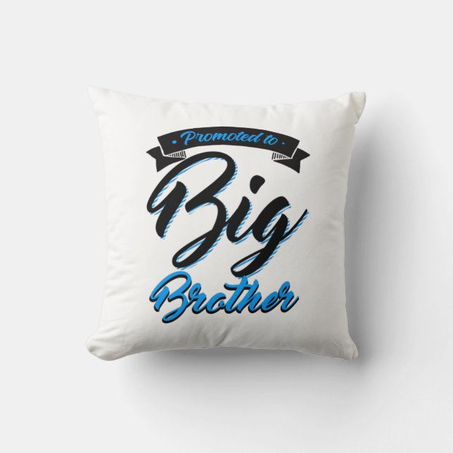 Promoted to Big Brother Throw Pillow (Front)