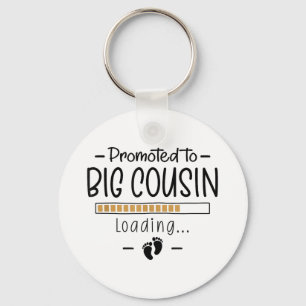Promoted To Big Cousin - 1st Pregnancy Announcemen Keychain