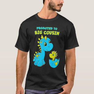 Promoted To Big Cousin Boy Dinosaur T-Shirt