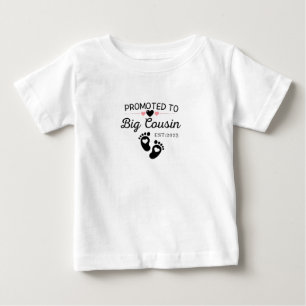 Promoted To Big Cousin Est 2023 Baby T-Shirt