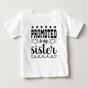 Promoted To Big Sister Again 2026 Pregnancy Reveal Baby T-Shirt