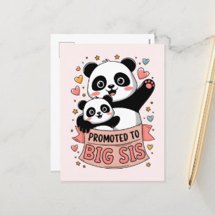 Promoted to Big Sister Holiday Postcard
