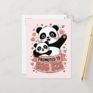Promoted to Big Sister Holiday Postcard