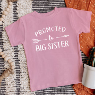 Promoted to Big Sister Pregnancy Announcement Baby T-Shirt