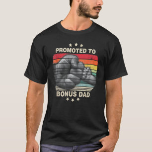Promoted To Bonus Dad Men First Time Step Dad Papa T-Shirt