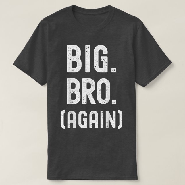 Promoted to Brother Cute Sibling Tee Funny Big Bro (Design Front)