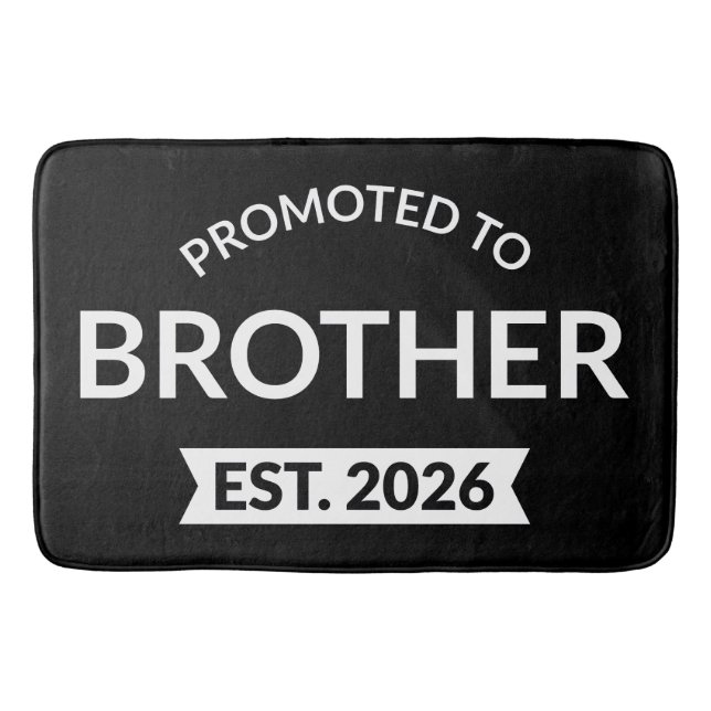 Promoted To Brother Est. 2026 II Bath Mat (Front)