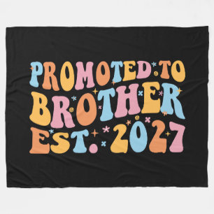 Promoted To Brother Est 2027 Big Brother Fleece Blanket