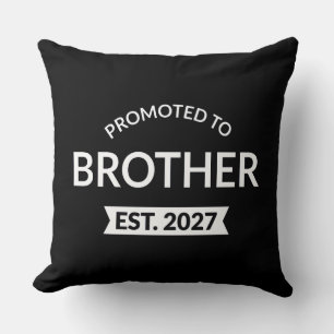 Promoted To Brother Est 2027 Big Brother II Throw Pillow