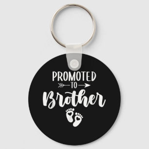 Promoted To Brother Funny Women Pregnancy Soon To  Keychain