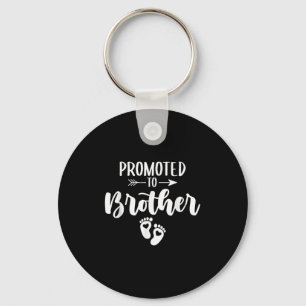 Promoted To Brother Funny Women Pregnancy Soon To  Keychain