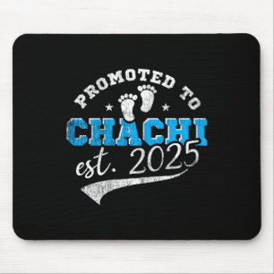 Promoted To Chachi 2025 New Indian Aunt Vintage Mouse Pad