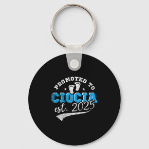Promoted To Ciocia 2025 New Lish Aunt Vintage  Keychain