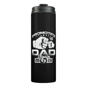 Promoted To Dad Again Est 2026 Thermal Tumbler
