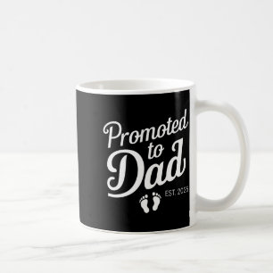 Promoted To Dad Est 2025 Funny Soon To Be Dad _1  Coffee Mug