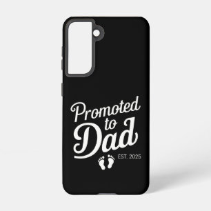 Promoted To Dad EST 2025 Funny Soon To Be Dad Samsung Galaxy Case